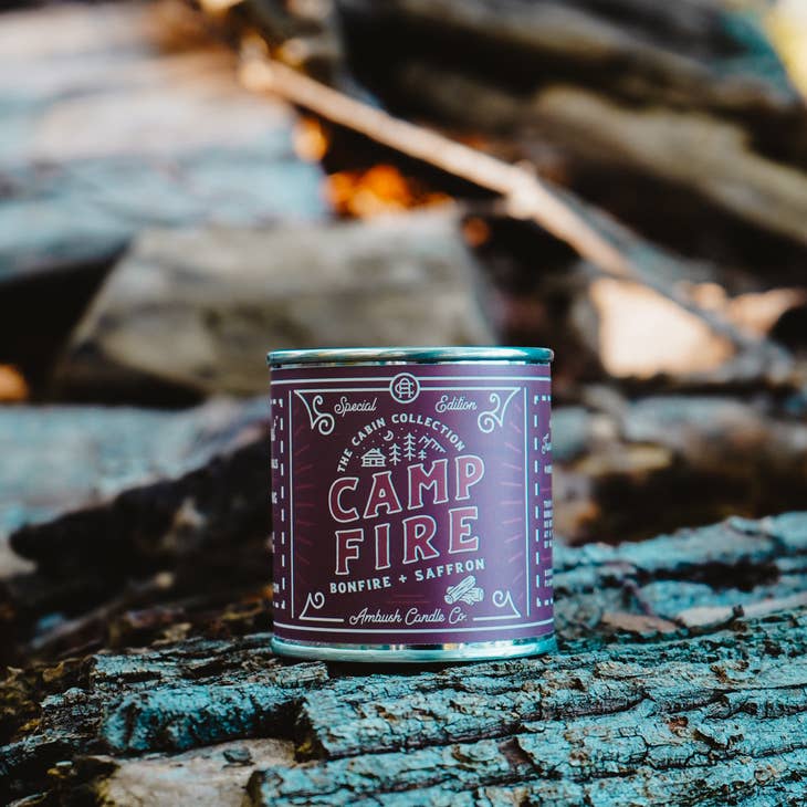 8oz Vegan Soy Wax + Wood Wick Candles by Ambush Candle Co