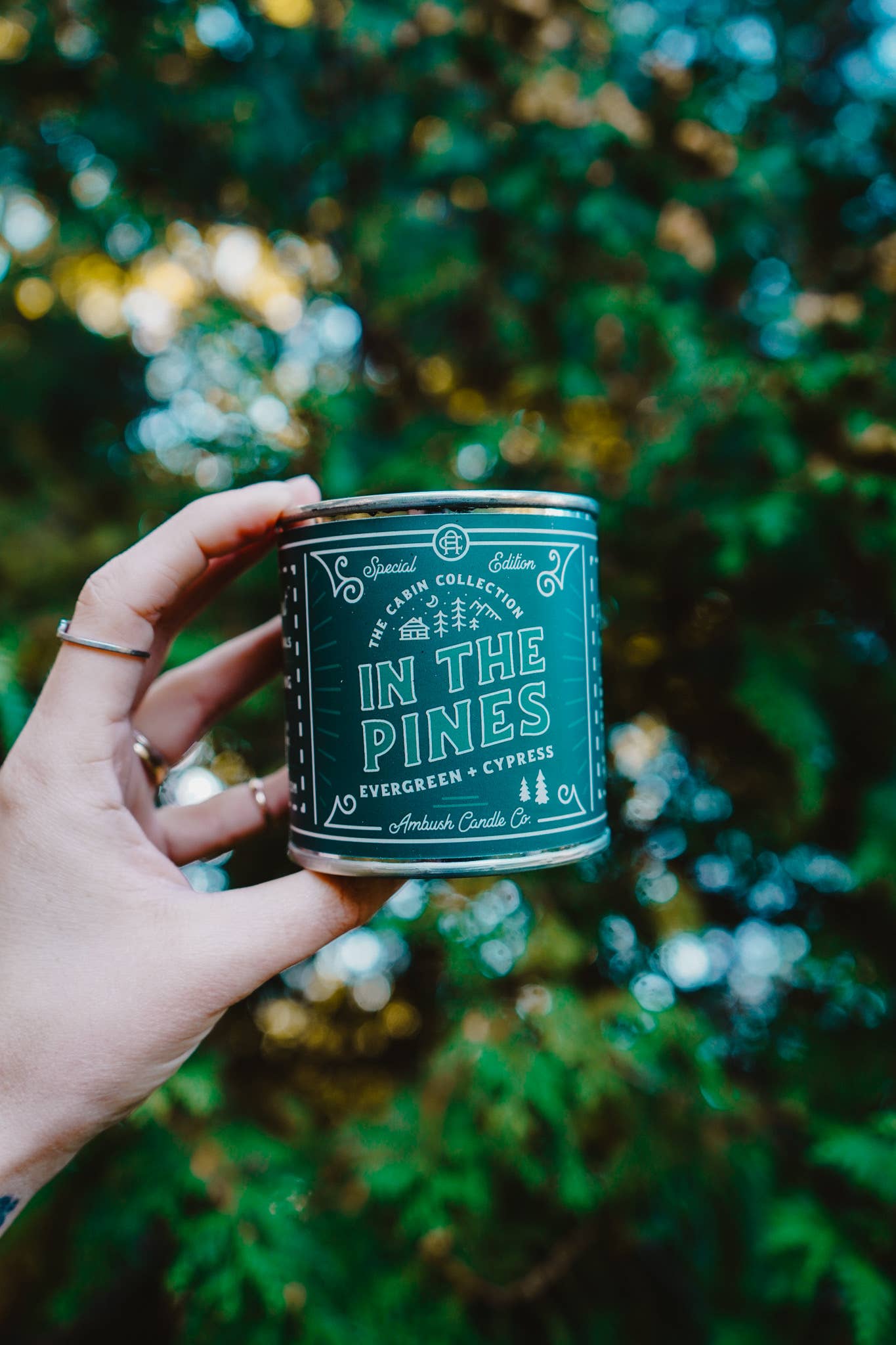 8oz Vegan Soy Wax + Wood Wick Candles by Ambush Candle Co