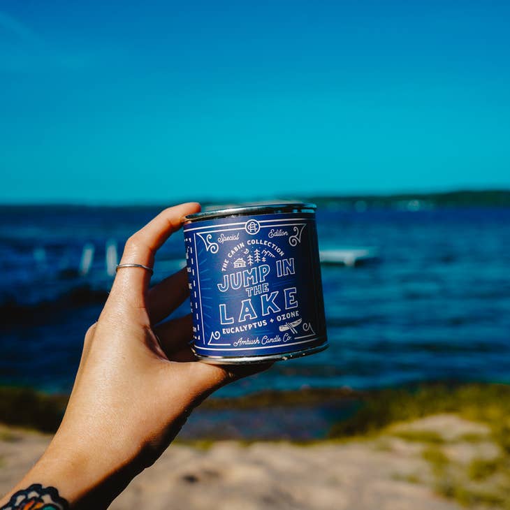 8oz Vegan Soy Wax + Wood Wick Candles by Ambush Candle Co