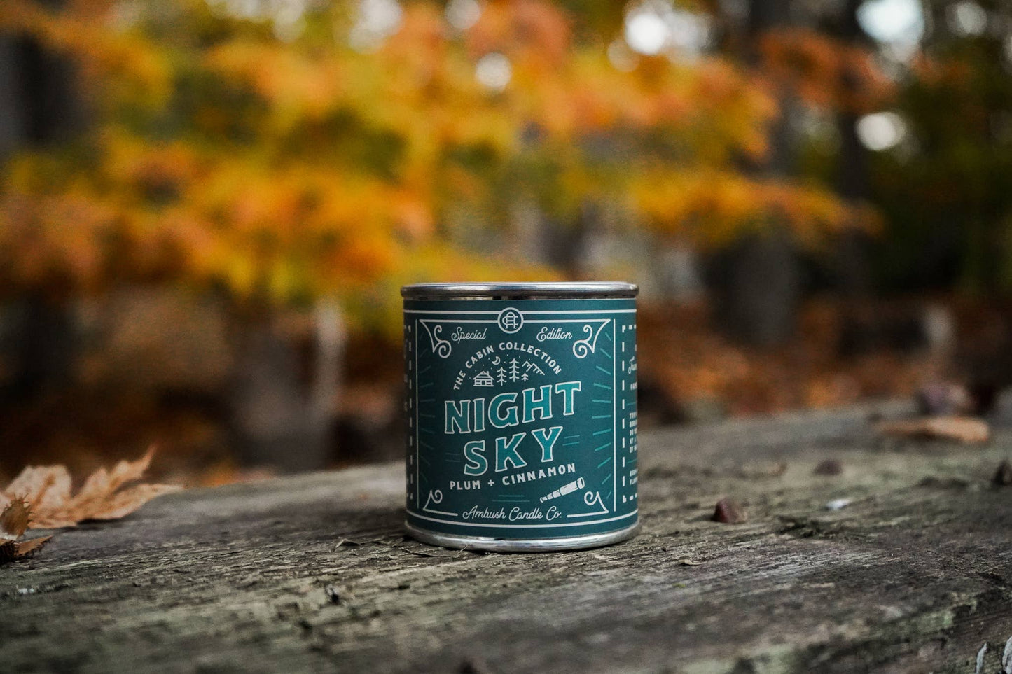 8oz Vegan Soy Wax + Wood Wick Candles by Ambush Candle Co