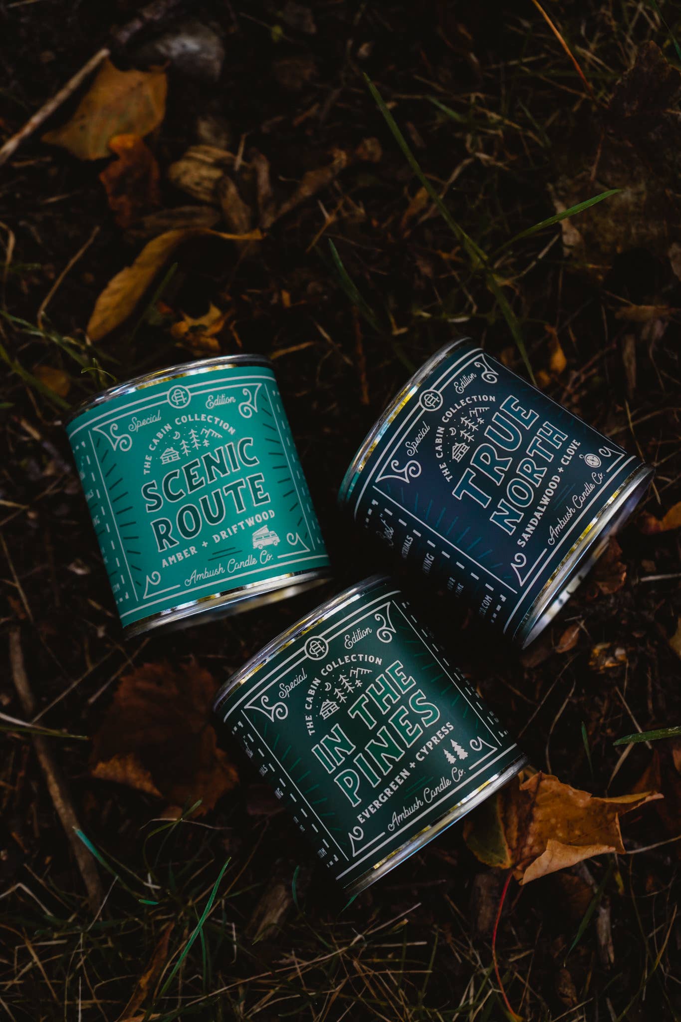 8oz Vegan Soy Wax + Wood Wick Candles by Ambush Candle Co