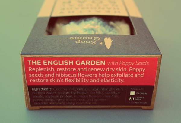 English Garden with Poppy Seeds + Goat's Milk